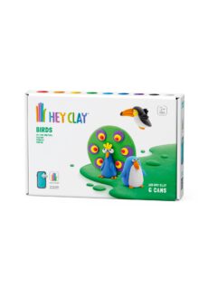 Hey Clay Interactieve Boetseerklei Vogels (6 kleuren)