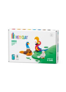 Hey Clay Interactieve Boetseerklei Vogels (6 kleuren)