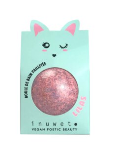 Inuwet Glitter fizzer bath bomb Pink