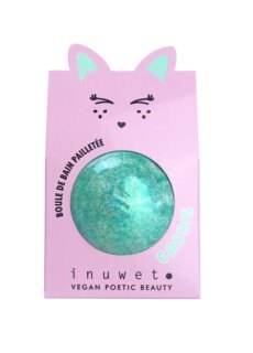 Inuwet Glitter fizzer bath bomb Turquoise