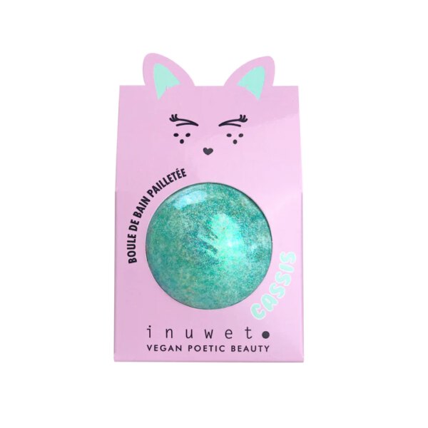 Inuwet Glitter fizzer bath bomb Turquoise