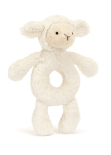 Jellycat Bashful Lamb Ring Rattle