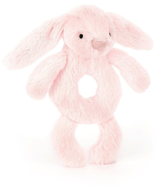 Jellycat Bashful Pink Bunny rammelaar