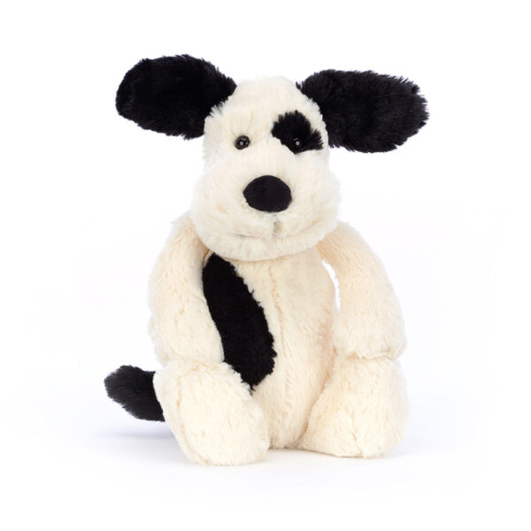 Jellycat Knuffel Bashful Black & Cream Puppy Original