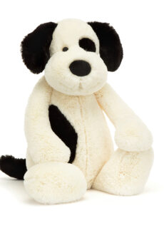 Jellycat Knuffel Bashful Black & Cream Puppy really big