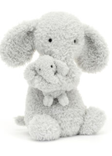 Jellycat Knuffel Huddles Grey Elephant