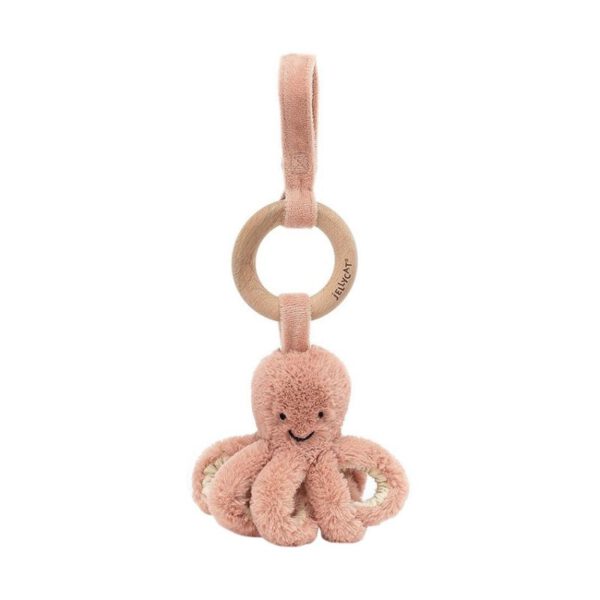 Jellycat Odell Octopus Wooden Ring Toy