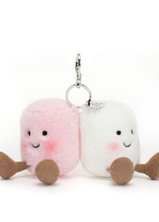 Jellycat Sleutelhanger Amuseables Pair Of Marshmallows Bag Charm