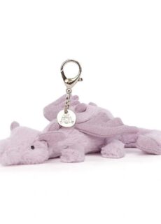 Jellycat Sleutelhanger Lavender Dragon Bag Charm