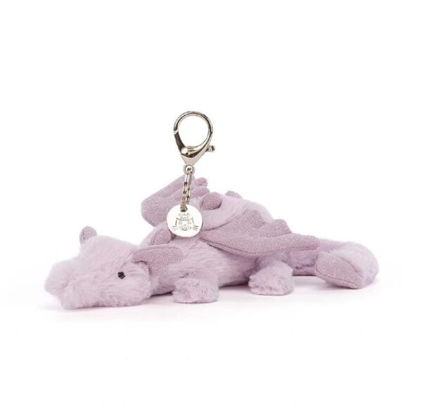 Jellycat Sleutelhanger Lavender Dragon Bag Charm