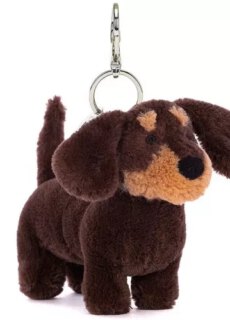 Jellycat Sleutelhanger Otto Sausage Dog Bag Charm