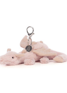 Jellycat Sleutelhanger Rose Dragon Bag Charm