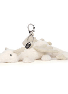 Jellycat Sleutelhanger Snow Dragon Bag Charm