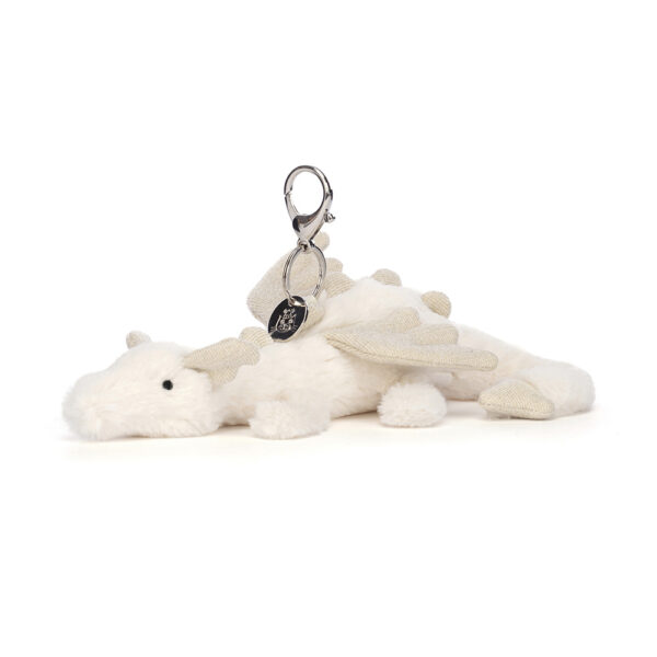 Jellycat Sleutelhanger Snow Dragon Bag Charm