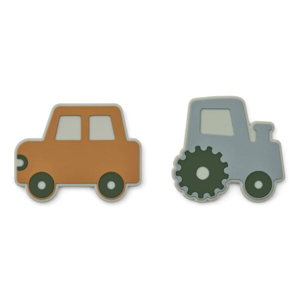 Liewood Bijtspeeltje Gia 2-pack | Vehicles