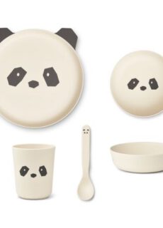 Liewood Brody servies set Panda creme de la creme