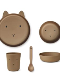 Liewood Brody servies set Rabbit oat