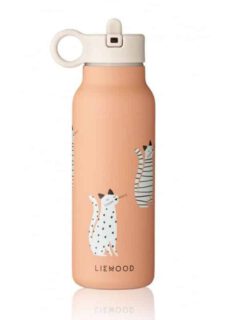 Liewood Drinkfles Falk Water Bottle 350 ml Cat Tuscany Rose