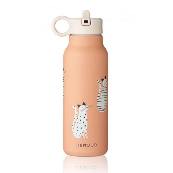 Liewood Drinkfles Falk Water Bottle 350 ml Cat Tuscany Rose