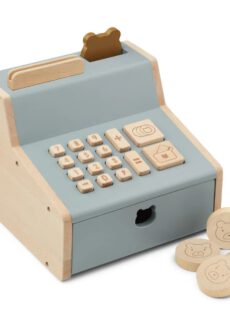 Liewood Houten Kassa Buck Cash Register Blue Fog Multi mix