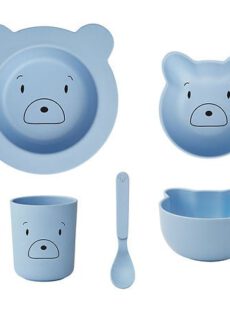 Liewood Joana Baby servies set Mr bear Sky Blue