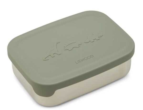 Liewood Lunchbox Nina Dino Faune Green