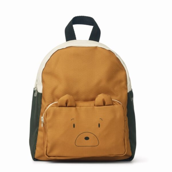 Liewood Rugtas Allan Backpack | Mr Bear Golden Caramel