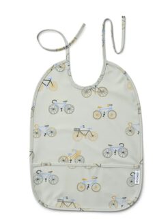 Liewood Slabber Lai Bib Bicycle Cloud Blue