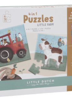 Little Dutch 4 in 1 puzzel | Little Farm