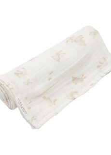 Little Dutch Hydrofiele Doek Swaddle Baby Bunny Beige 120 x 120 cm