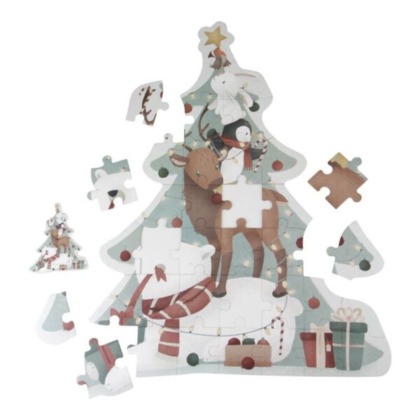 Little Dutch Kerstpuzzel XL (35 stukjes)