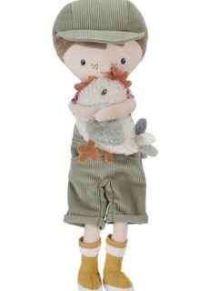 Little Dutch Knuffelpop Boer Jim met kip | 35cm