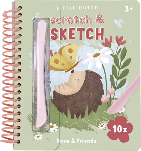 Little Dutch Kras- en schetsboek Rosa & Friends