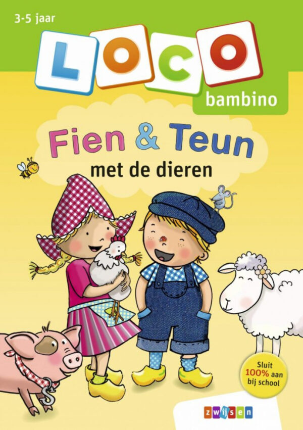 Loco Bambino Oefenboekje Fien & Teun met de dieren