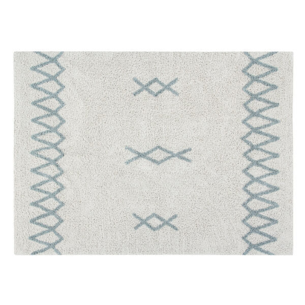 Lorena Canals Atlas Natural Vintage Blue | Vloerkleed 120 x 160 cm