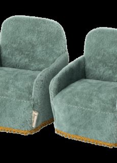 Maileg Fauteuil Stoel Groen Set van 2