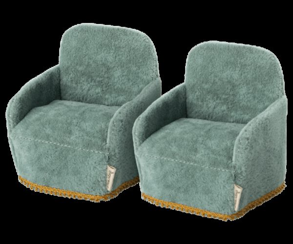 Maileg Fauteuil Stoel Groen Set van 2