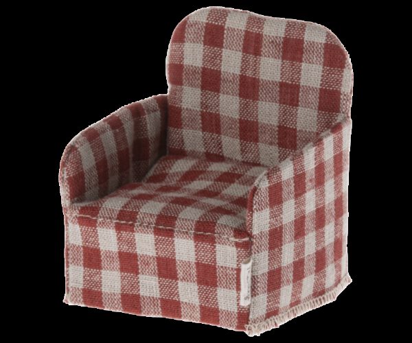 Maileg Muizen Fauteuil Stoel Rood