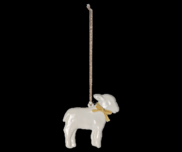 Maileg Pasen Easter Metal Ornament Lamb Yellow