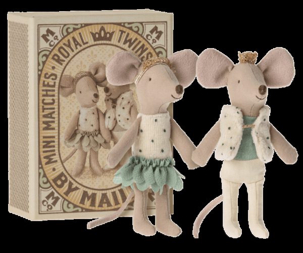 Maileg Royal Twins Mice in luciferdoosje