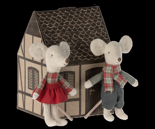 Maileg Tweeling Twins Winter Mice