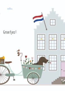 Mevrouw Emmer Wenskaart Groetjes!