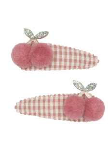 Mimi & Lula Haarclipjes Gingham Cherry