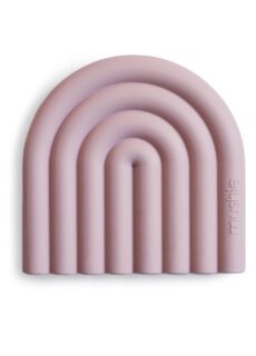 Mushie Bijtring - Teether Rainbow | Mauve