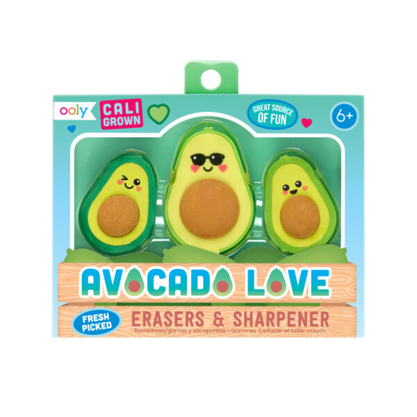 OOLY Gummetjes en Puntenslijper Avocado