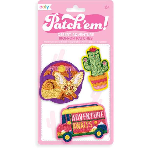 OOLY Patch Em Iron On Patches | Desert Adventure