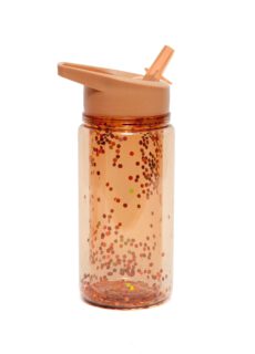 Petit Monkey Drinking Bottle Glitter Bronze