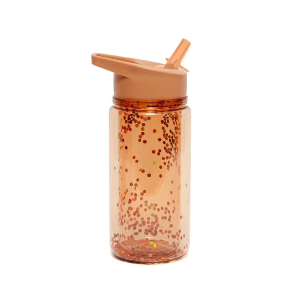 Petit Monkey Drinking Bottle Glitter Bronze