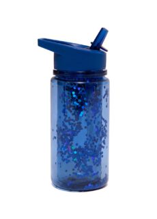 Petit Monkey Drinking Bottle Glitter Night Blue