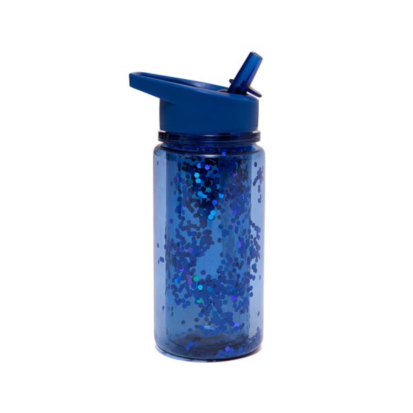 Petit Monkey Drinking Bottle Glitter Night Blue